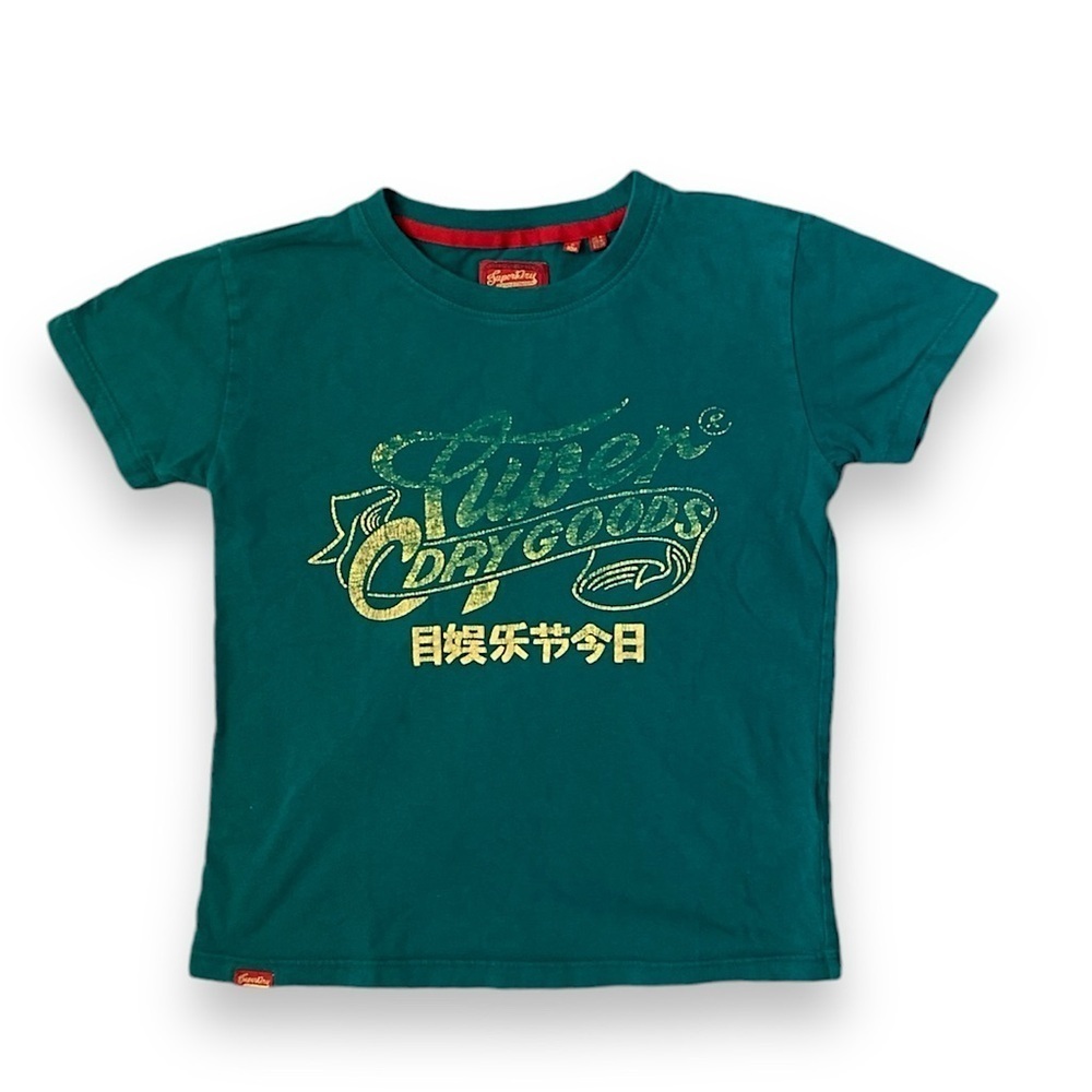 Superdry Goods Distressed Workwear Scripted Graphic Fitted Women’s Tee